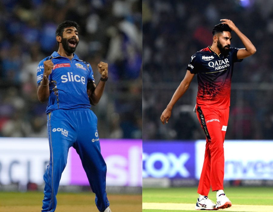 Mohammad Siraj bows to Jasprit Bumrah 